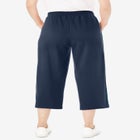 Side-Stripe Cotton French Terry Capri image number null