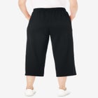 Side-Stripe Cotton French Terry Capri image number null