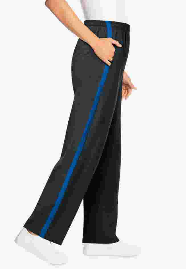 Side-Stripe Cotton French Terry Capri image number 2