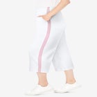 Side-Stripe Cotton French Terry Capri image number null