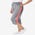 Side-Stripe Cotton French Terry Capri image number null