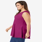 Sleeveless Fit-And-Flare Tunic Top image number null