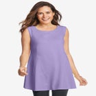 Sleeveless Fit-And-Flare Tunic Top image number null