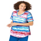 Two-Piece V-Neck Tunic & Capri Set image number null