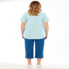 Two-Piece V-Neck Tunic & Capri Set image number null