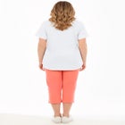 Two-Piece V-Neck Tunic & Capri Set image number null