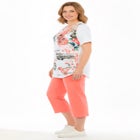 Two-Piece V-Neck Tunic & Capri Set image number null