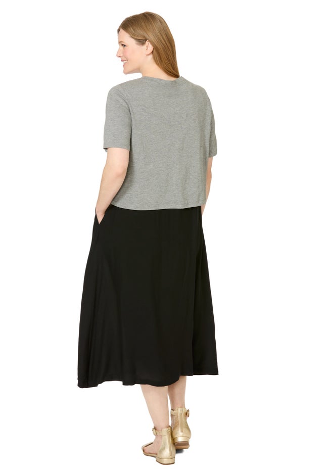 Two-fer Tee Dress image number 1