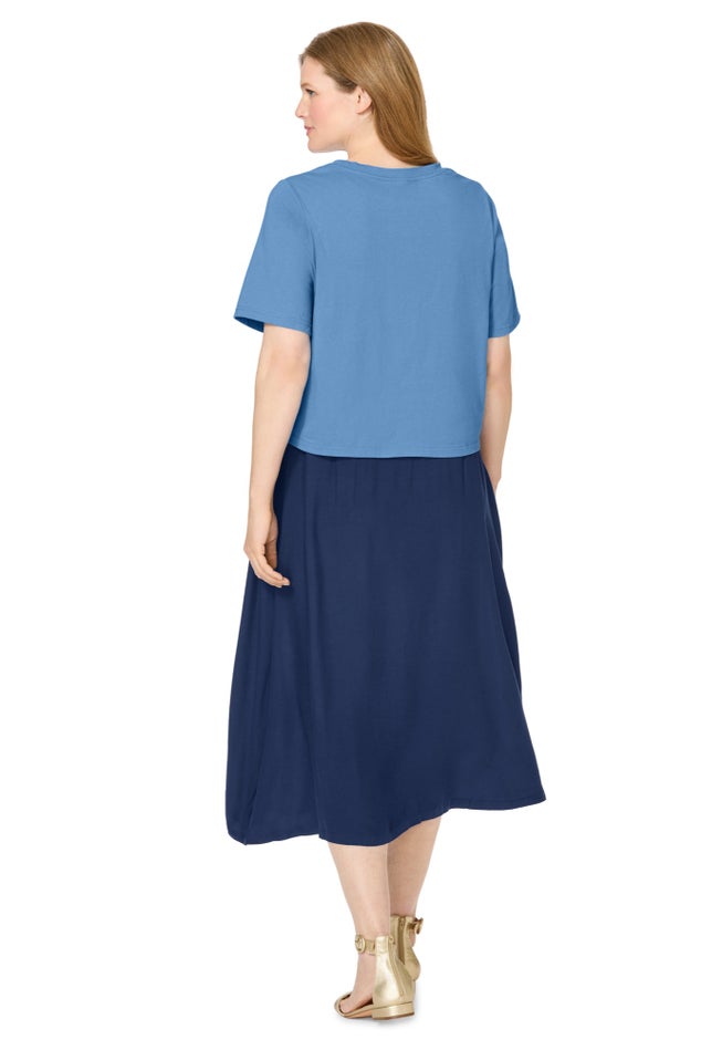 Two-fer Tee Dress image number 1