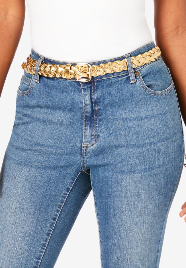 Metallic Braided Belt image number 0