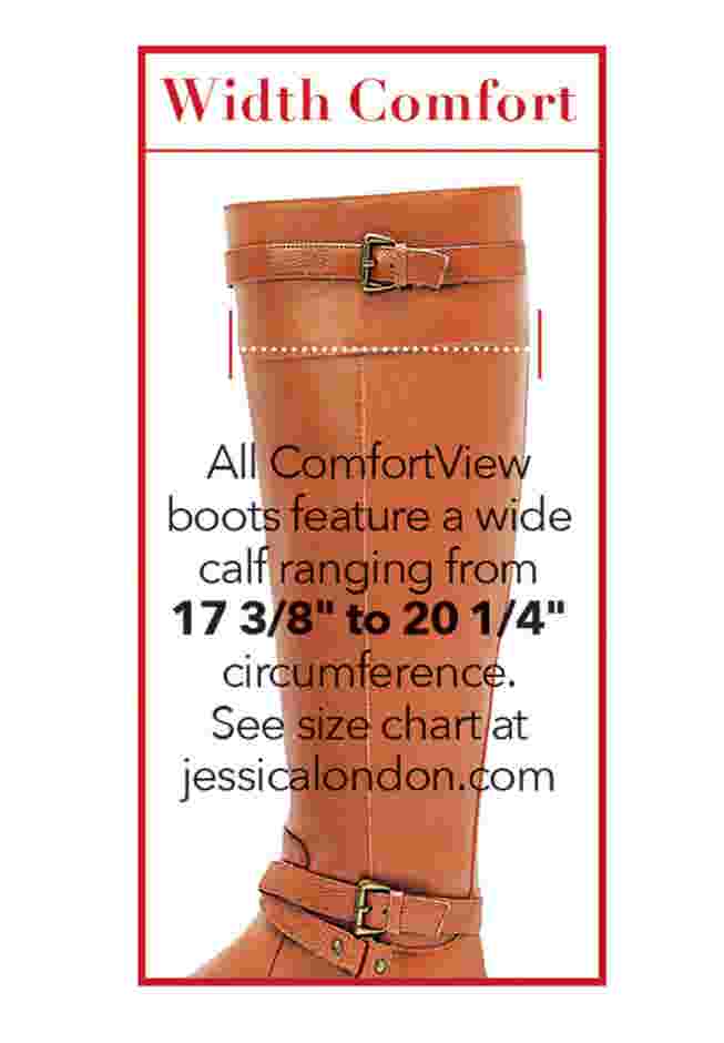 The Poloma Tall Wide Calf Boot By Comfortview image number 10