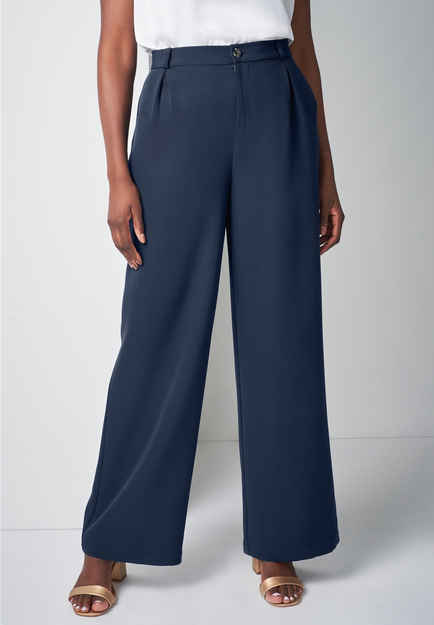 Bi-Stretch Wide Leg Pant image number 1