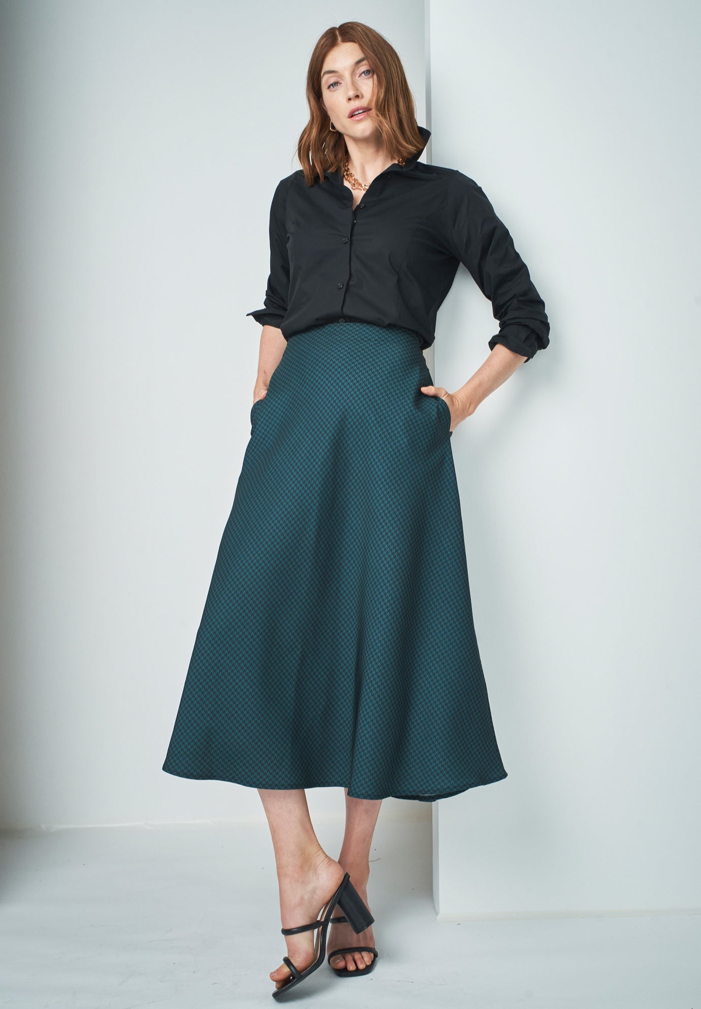 Bi-Stretch Swing Skirt image number 0