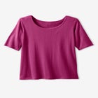 Pointelle Scoopneck Tee image number null