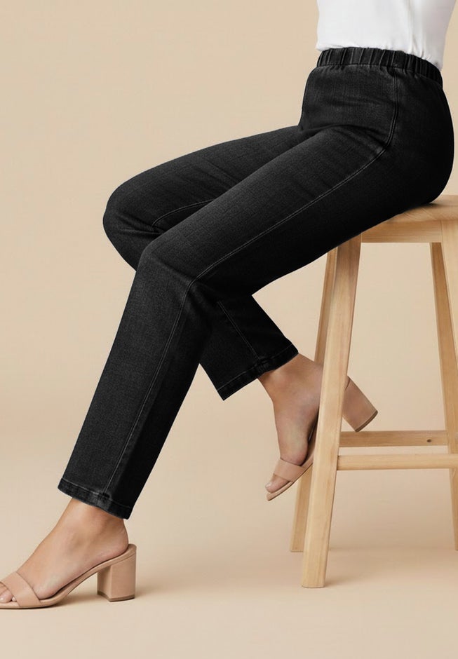Plus Size Comfort Stretch Straight Leg Jean image number 1