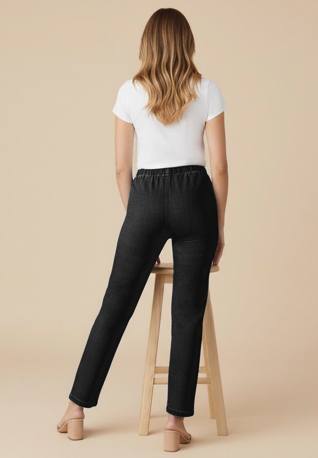 Plus Size Comfort Stretch Straight Leg Jean image number 2