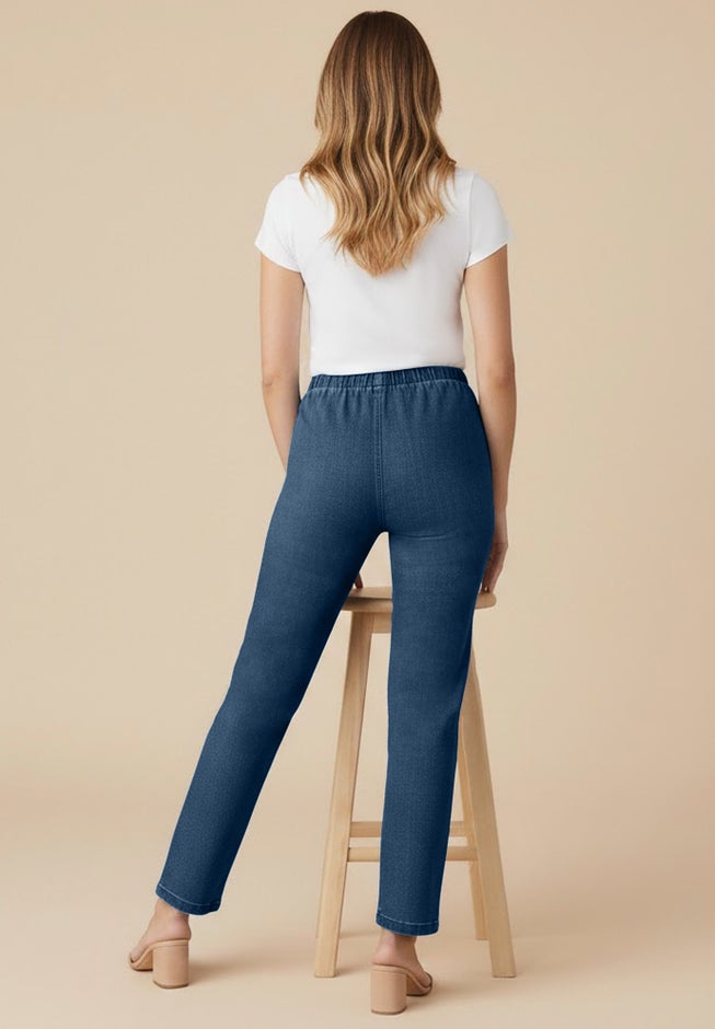 Plus Size Comfort Stretch Straight Leg Jean image number 3
