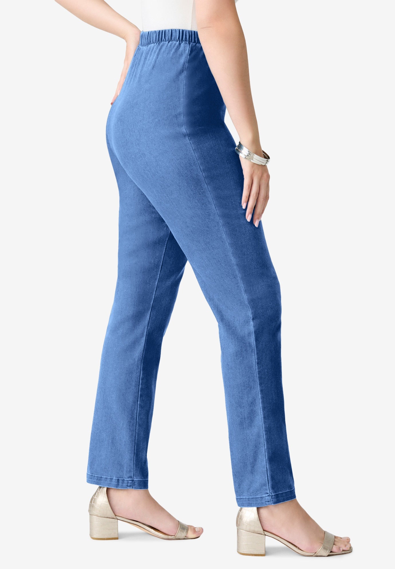 Plus Size Comfort Stretch Straight Leg Jean image number 2