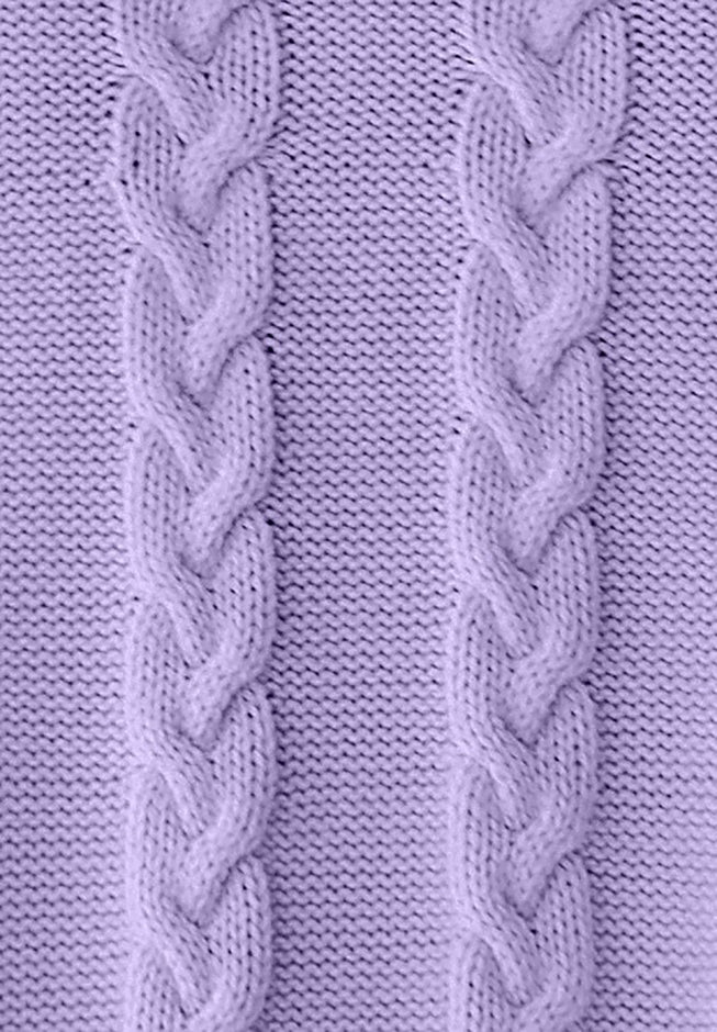 Cowl Neck Cable Knit Swing Sweater image number 1