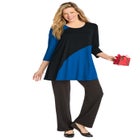 Knit Colorblock Tunic image number 0