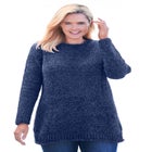 Crewneck Chenille Sweater image number null