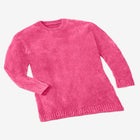 Crewneck Chenille Sweater image number null