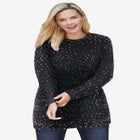 Crewneck Chenille Sweater image number null