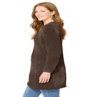 Crewneck Chenille Sweater image number null