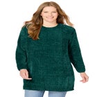 Crewneck Chenille Sweater image number null