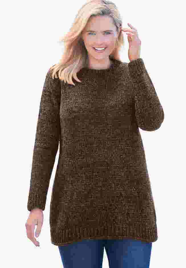 Crewneck Chenille Sweater image number 0