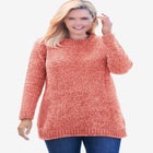 Crewneck Chenille Sweater image number null