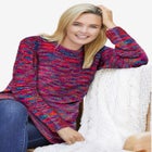 Crewneck Chenille Sweater image number null