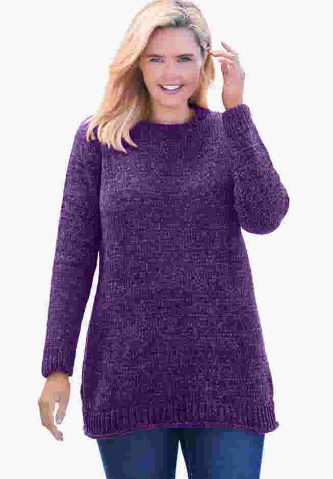 Crewneck Chenille Sweater image number 0