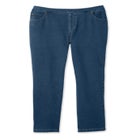 Straight-Leg Stretch Knit Denim Five-Pocket Jeans image number null