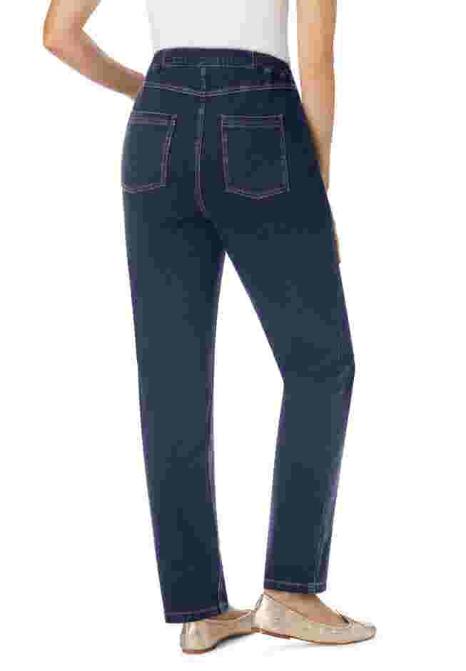Knit Denim Straight-Leg Jean image number 1