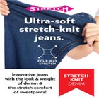 Bootcut Stretch-Knit Denim Five-Pocket Jeans image number null
