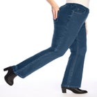 Bootcut Stretch-Knit Denim Five-Pocket Jeans image number null