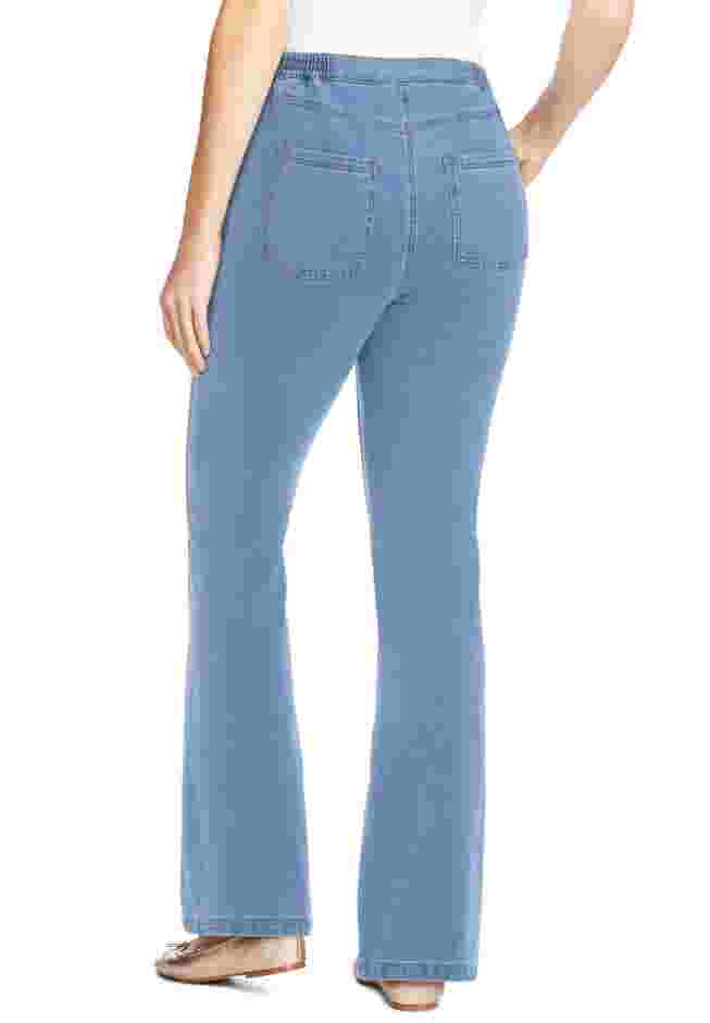 Knit Denim Bootcut Jean image number 1