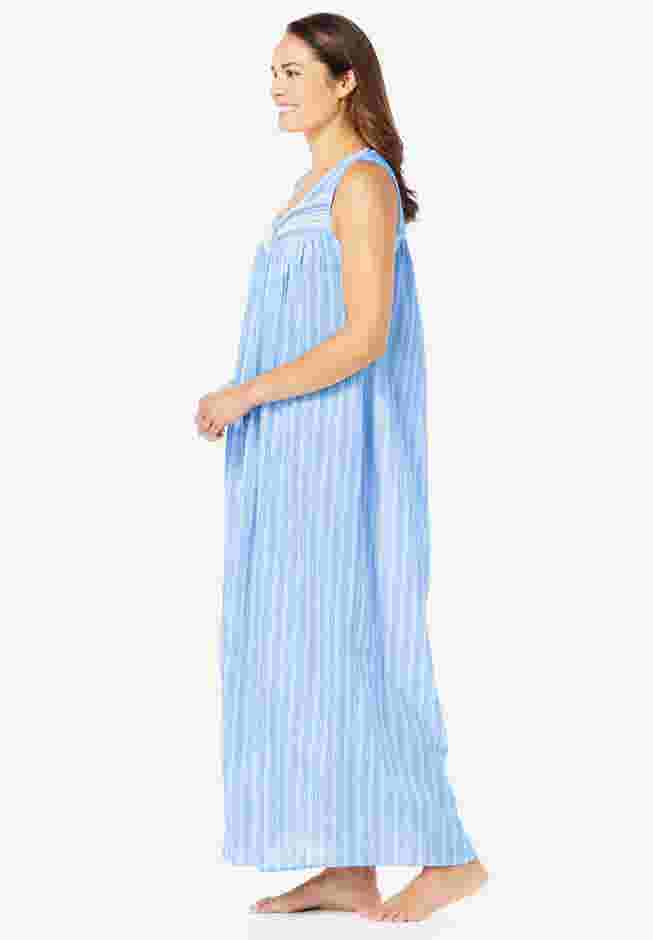 Long Sleeveless Floral Nightgown image number 2