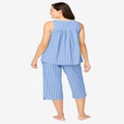 Sleeveless PJ Capri Set image number null