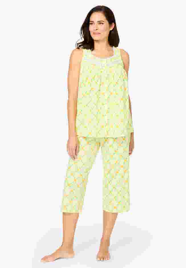 Sleeveless PJ Capri Set image number 0