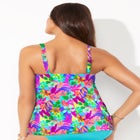 Bra Sized Faux Flyaway Underwire Tankini Top image number null