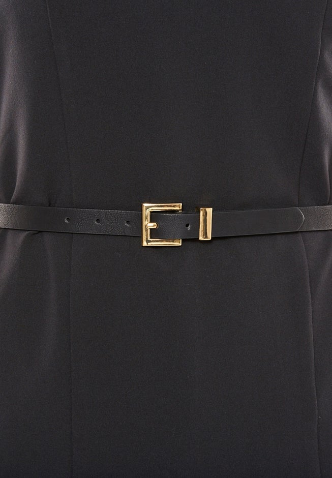 Faux Leather Skinny Belt image number 0
