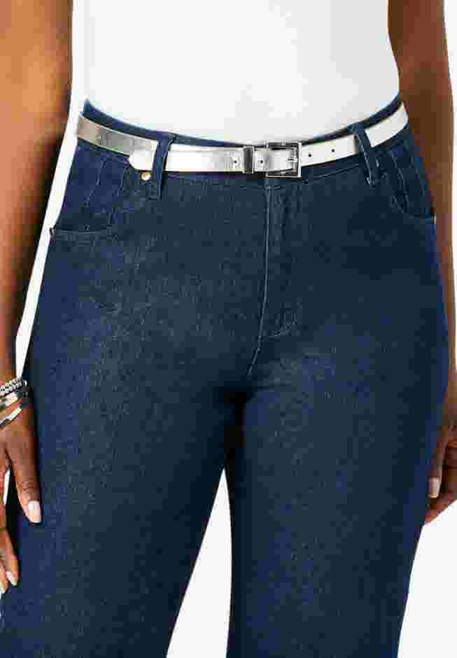 Faux Leather Skinny Belt image number 5