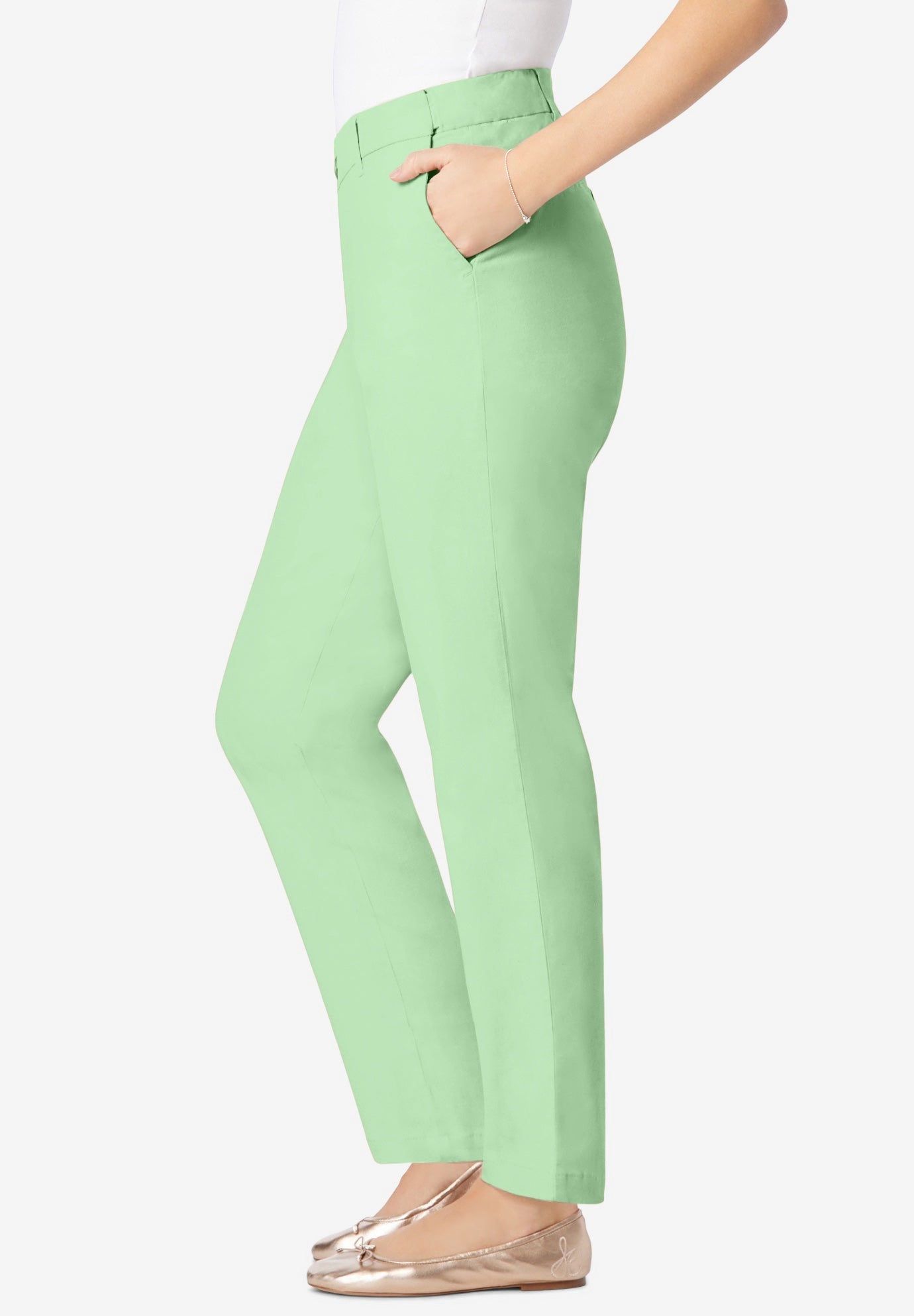 Adjustable Waist Straight-Leg Chino image number 2