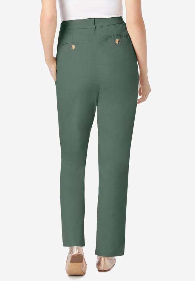 Adjustable Waist Straight-Leg Chino image number 1