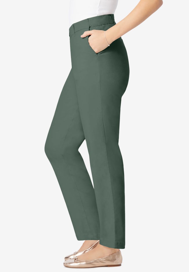 Adjustable Waist Straight-Leg Chino image number 2