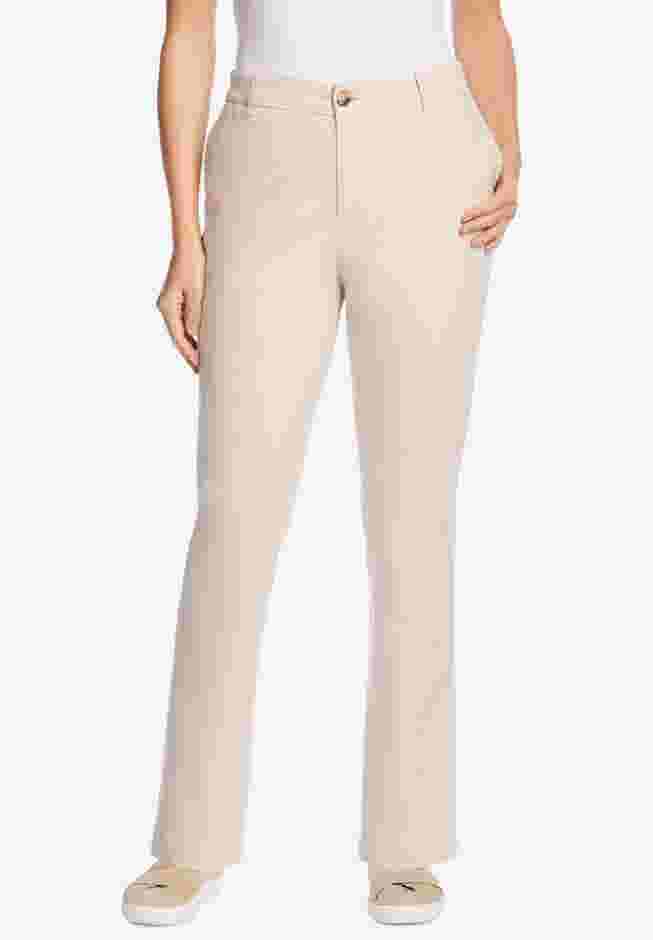 Adjustable Waist Straight-Leg Chino image number 0
