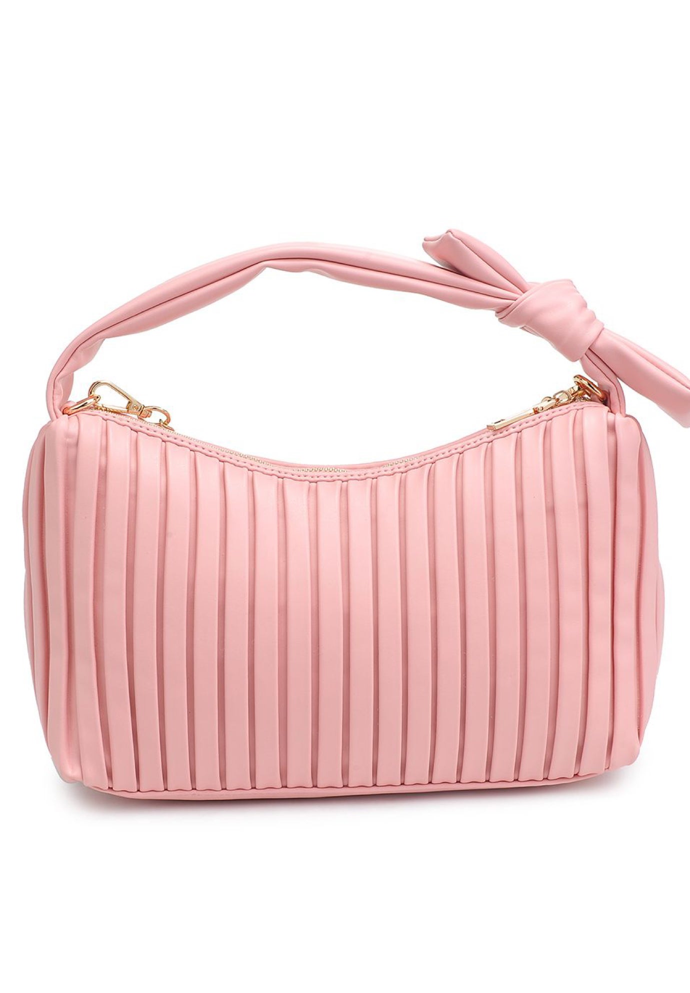 Pleated Detail Bag with Bow image number 2