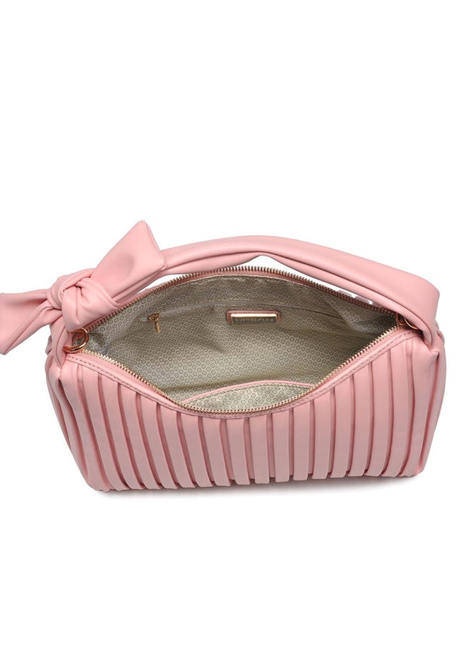 Pleated Detail Bag with Bow image number 3